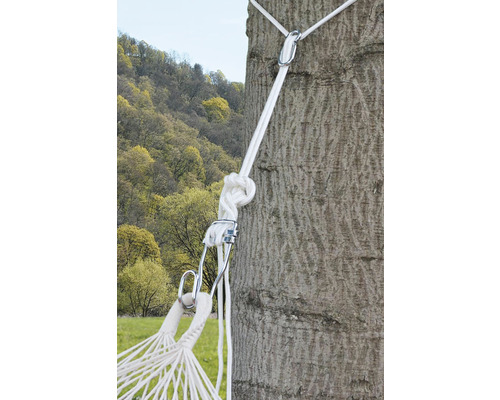 Upevňovací sada pro houpací sítě na stromě