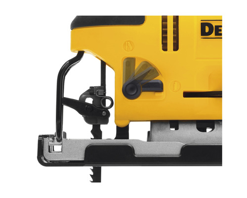 Detailní pohled na přímočarou pilu s nastavitelným kyvným pohybem