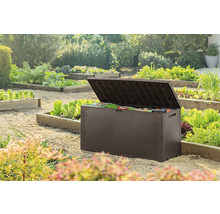 Otevřený zahradní box pro uložení zahradního příslušenství na zahradě