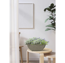 Květináč umělý kámen Lafiora 40 x 40 x 18 cm taupe