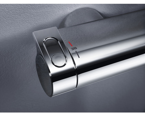 Detail termostatické vodovodní baterie pro regulaci teploty