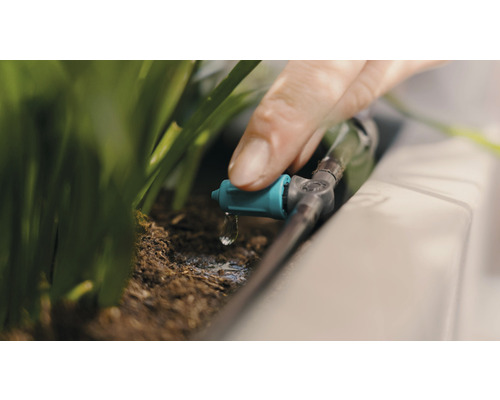 Kapková závlaha používaná k zavlažování rostlin