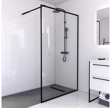 Walk In Aurlane 120 cm barva rámu černá dekor skla čiré sklo FAC216