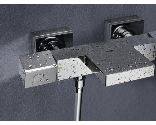 Nástěnná termostatická baterie s kapkami vody