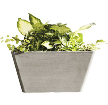 Obdélníkový květináč Ecopots s rostlinami