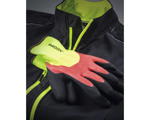 Pracovní rukavice Ardon na pracovní bundě