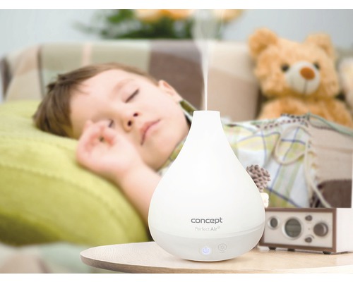 Zvlhčovač vzduchu Concept vedle spícího dítěte