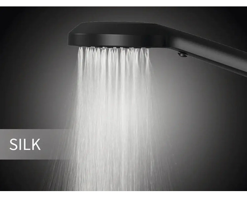 Sprchová hlavice s proudem vody v režimu Silk