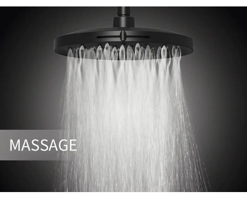 Sprchová hlavice s masážní funkcí a vodním paprskem