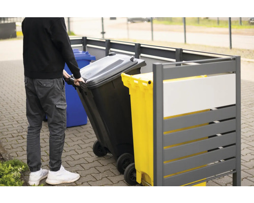 Kontejnerový box s popelnicemi na kolečkách