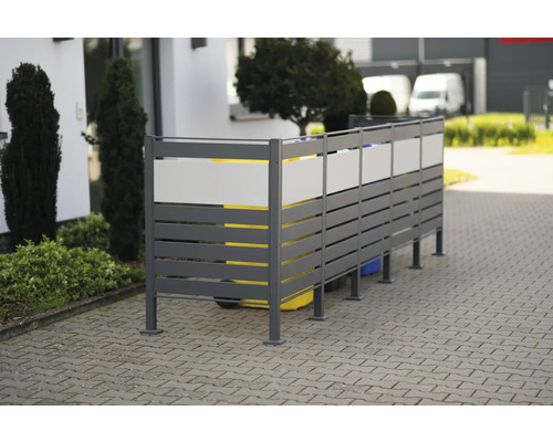 Hliníkový box na popelnice pro venkovní uskladnění popelnic