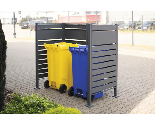 Kontejnerový box se dvěma popelnicemi