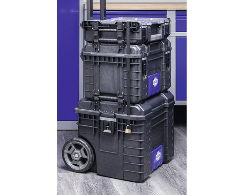 Stohovatelné boxy na nářadí s kolečky pro přepravu a skladování nářadí