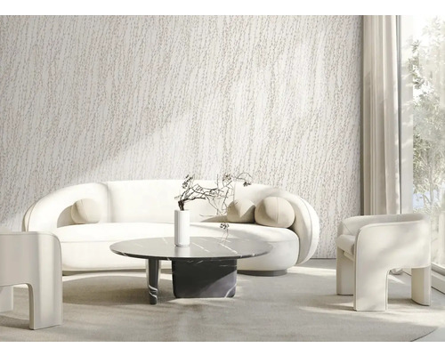 Obývací pokoj s pohovkou, křeslem a konferenčním stolkem