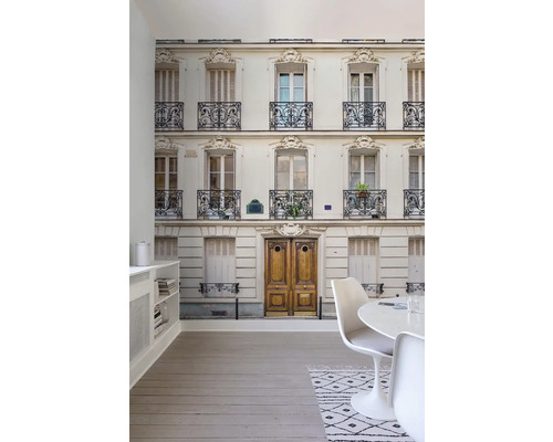 Foto tapeta s motivem fasády v světlé místnosti