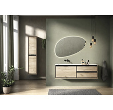 Koupelna s umyvadlovou skříňkou, zrcadlovou skříňkou, zrcadlem a osvětlením