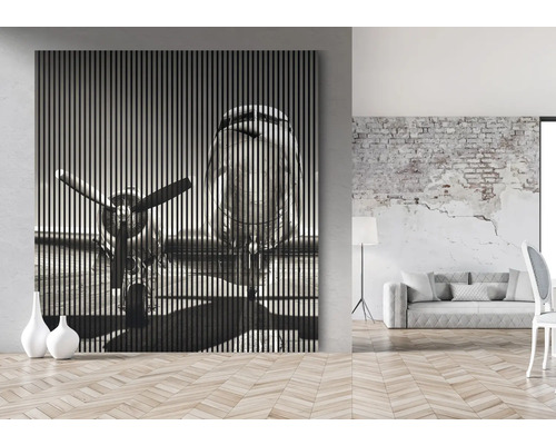 Dekorativní nástěnný panel s motivem letadla pro interiérový design