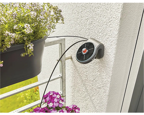 Automatické zavlažování s květináči na balkoně