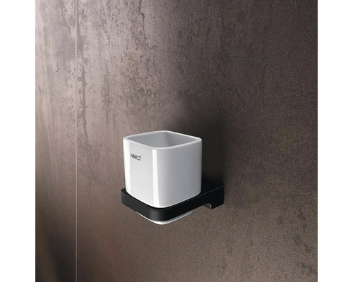 Logo NIMCO Kelímek na zubní kartáčky s nástěnným držákem