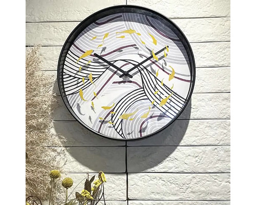 Nástěnné hodiny s motivem ryb pro interiérový design