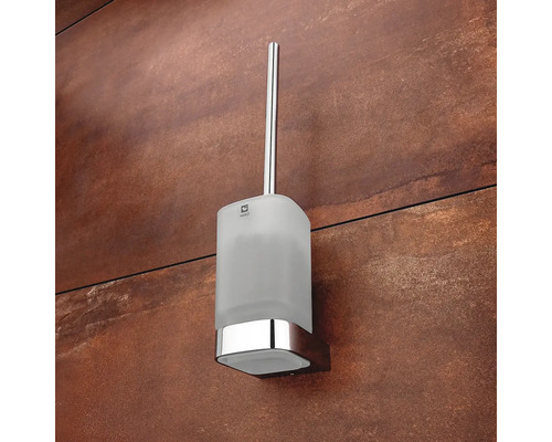 Nástěnná WC štětka se zásobníkem