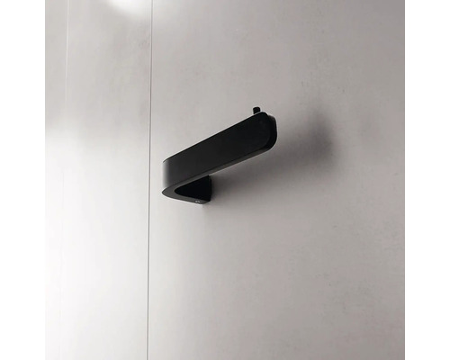 Černý držák papírové role na stěnu