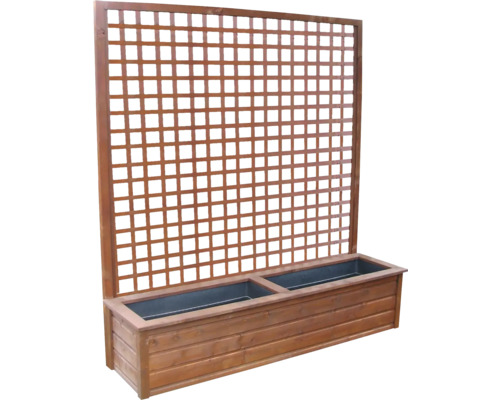 Dřevěný truhlík s mříží