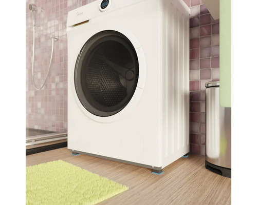 Pračka v koupelně na tlumicích patkách