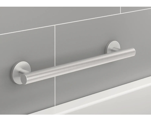 Kovové madlo pro montáž na stěnu v koupelně