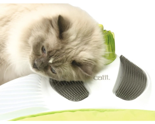 Kočka používá hračku pro kočky od Catit