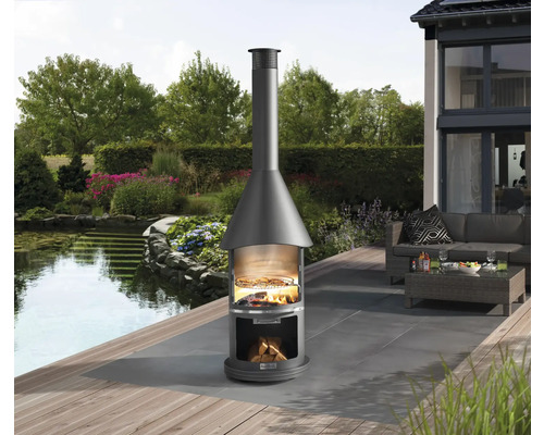 Exteriér s krbem, grilem a posezením