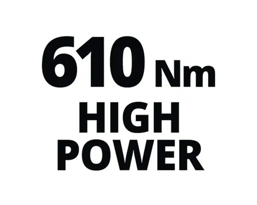 610 Newtonmetrů Vysoký výkon