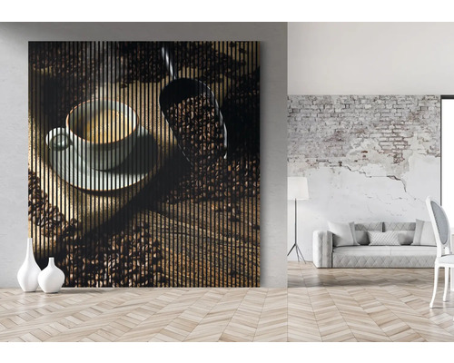Nástěnný panel s motivem kávy pro interiérový design