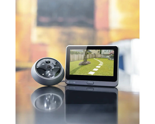 Logo EZVIZ, digitální dveřní interkom s monitorem