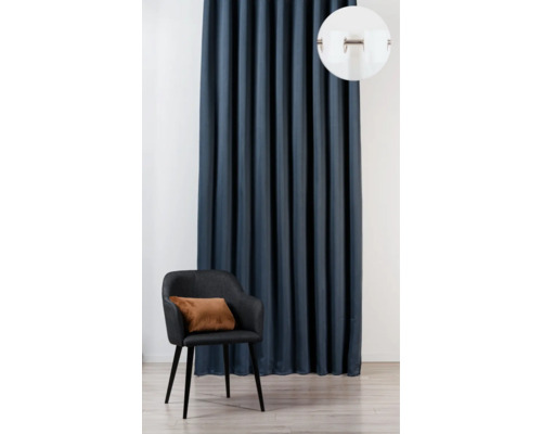 Dekorativní šály s očky, závěs, křeslo s polštářem