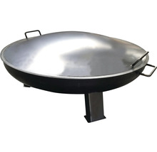 Ocelové ohniště s víkem a madly