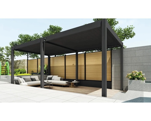 Pergola s lounge nábytkem na terase