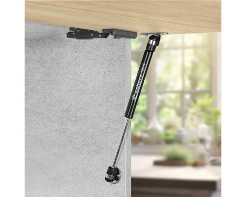 Nábytková plynová pružina pro montáž do horní skříňky