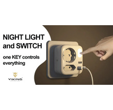 Síťový adaptér VIKING AC22 do zásuvky (výstup Schuko )