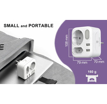 Síťový adaptér VIKING AC22 do zásuvky (výstup Schuko )