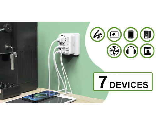 Rozbočka s více zařízeními k nabíjení