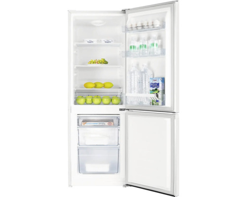 Otevřená chladnička s potravinami