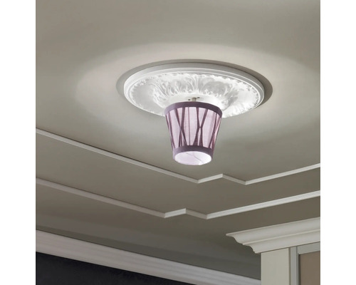 Stropní svítidlo se stínidlem na štukové rozetě