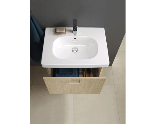 Umyvadlo s otevřenou spodní skříňkou do koupelny