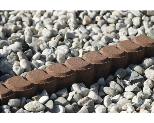 Palisáda Duofix 25 x 9,4 x 6 cm červená Betonový obrubník s štěrkem