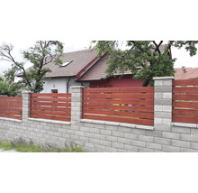 Betonový plot Rivago, základní kámen 40 x 20 x 16 cm, šedý-thumb-2