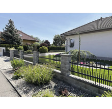 Betonový plot Rivago, základní kámen 40 x 20 x 16 cm, šedý-thumb-3