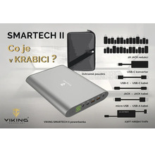 Powerbanka VIKING SMARTECH II s příslušenstvím a pouzdrem
