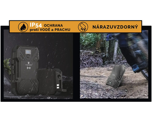 Robustní, nárazuvzdorná nabíječka Viking odolná proti vodě a prachu se stupněm krytí IP54.