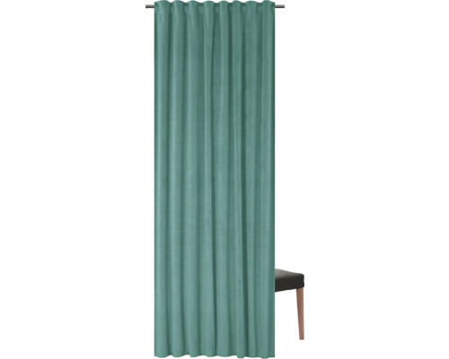 Záclona z látky se závěsem na řasící pásku